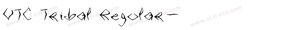 VTC Tribal Regular字体转换